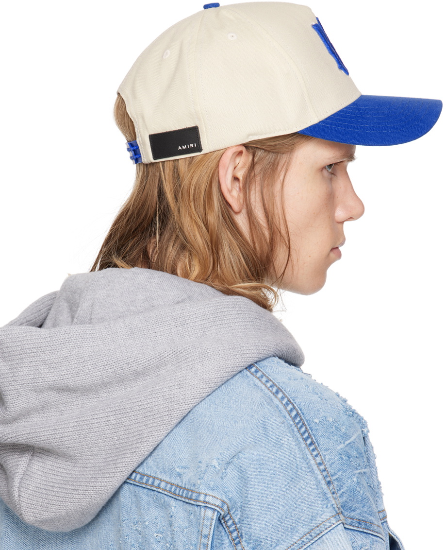 AMIRI Off-White & Blue MA Canvas Cap Amiri