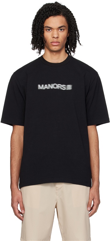 Photo: Manors Golf Black Focus T-Shirt