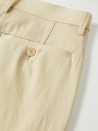 Auralee - Pleated Straight-Leg Wool Suit Trousers - Yellow