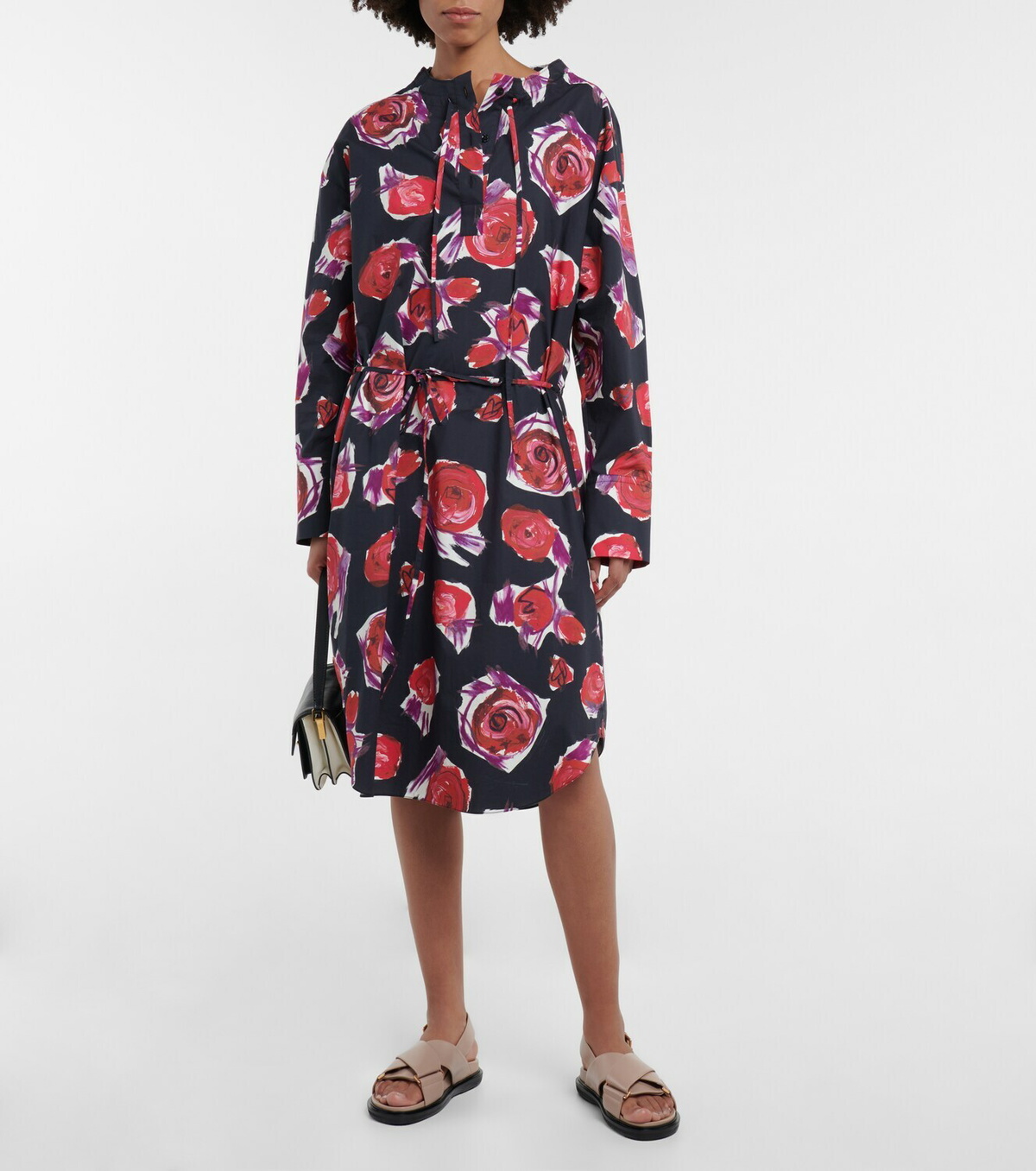 靴 Marni flower Leather sandal Designer Clothes, Shoes & Bags for Women | SSENSE