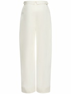 ALBERTA FERRETTI Split Cotton Gabardine Wide Pants