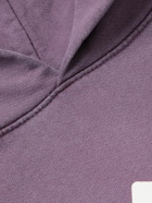 Museum Of Peace & Quiet - Peaks Printed Cotton-Jersey Hoodie - Purple