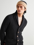 Brunello Cucinelli - Two-Tone Ribbed Cashmere Beanie - Gray