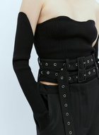 Rokh Rib Bustier With Detached Sleeves