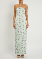 16 Arlington Frasia Embellished Satin Gown Mint