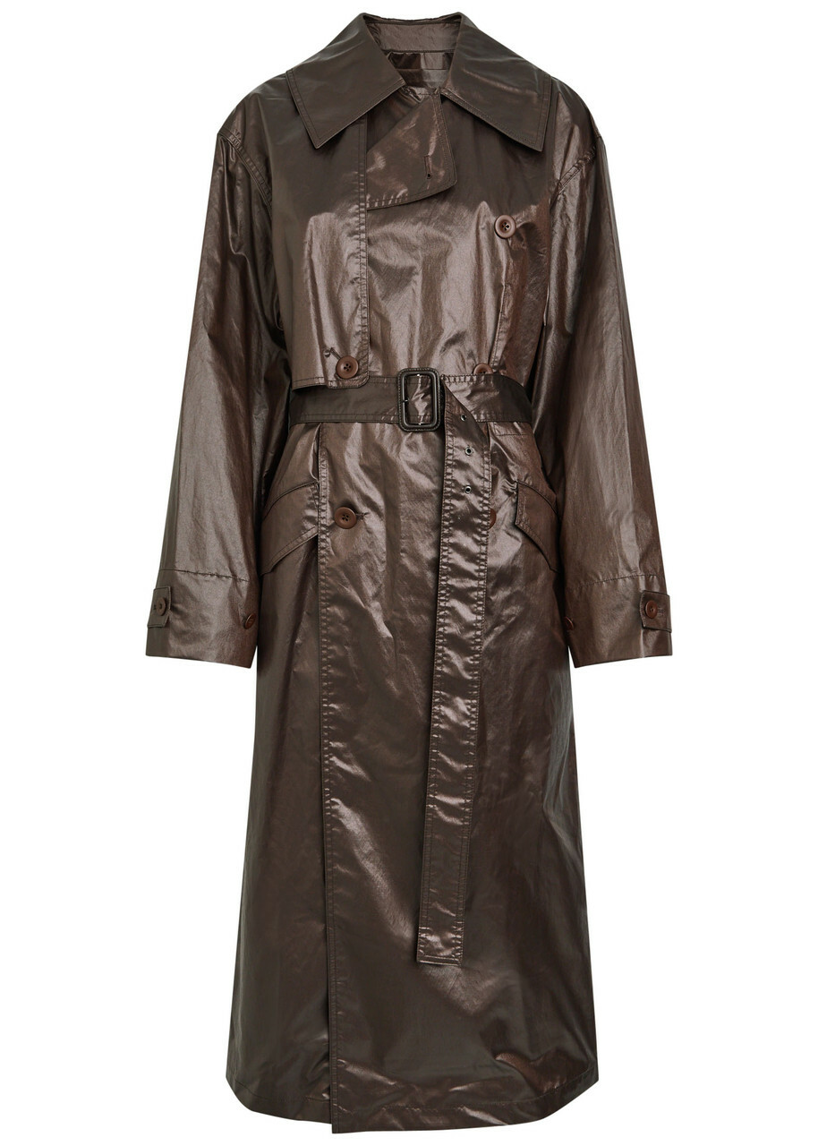 Lemaire Brown Storm Flap Trench Coat Lemaire