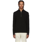 Moncler Black Maglione Lupetto Zip-Up Sweater