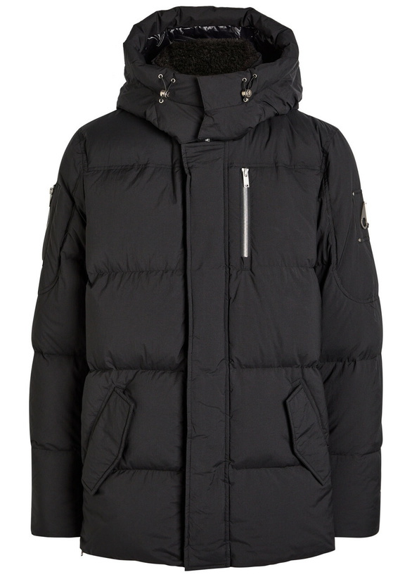 Photo: Moose Knuckles Everest 3Q Shell Puffer Coat Black