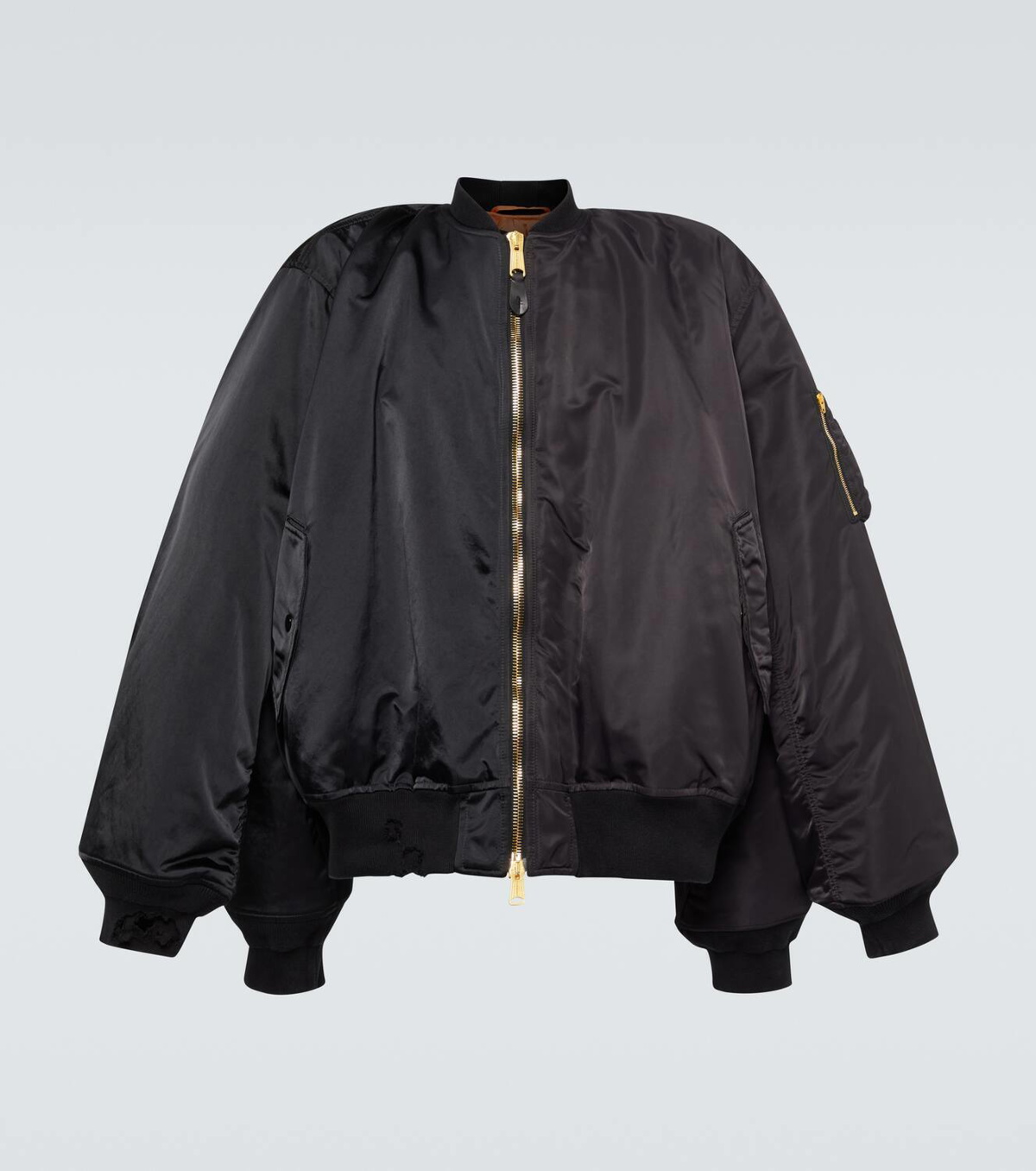 Balenciaga Cotton-trimmed bomber jacket