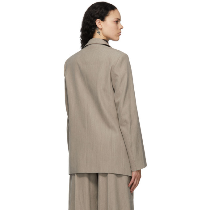 Lemaire Beige Peaked Lapel Blazer Lemaire