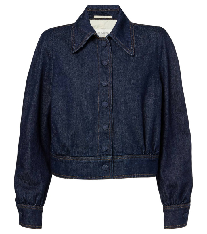 Photo: Dries Van Noten Cropped denim jacket