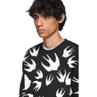 McQ Alexander McQueen Black Swallow Swarm Sweatshirt