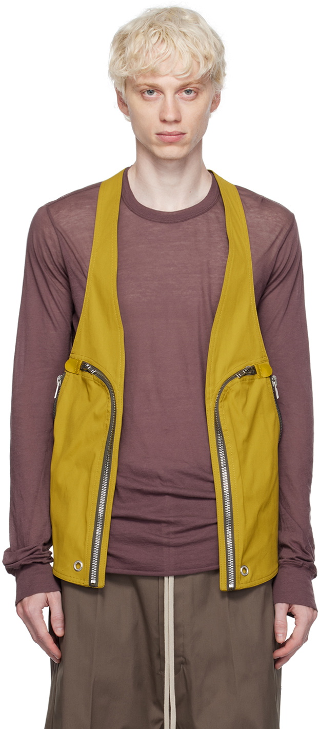 Rick Owens Yellow Bauhaus Vest Rick Owens