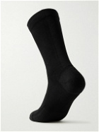 Salomon - 11 by Boris Bidjan Saberi 11S A.B.1 Panelled Ribbed Bamboo-Blend Socks - Black