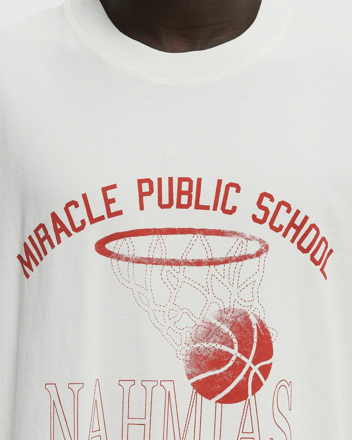 Nahmias 024 Basketball Boxy T-shirt White Mens Shortsleefe