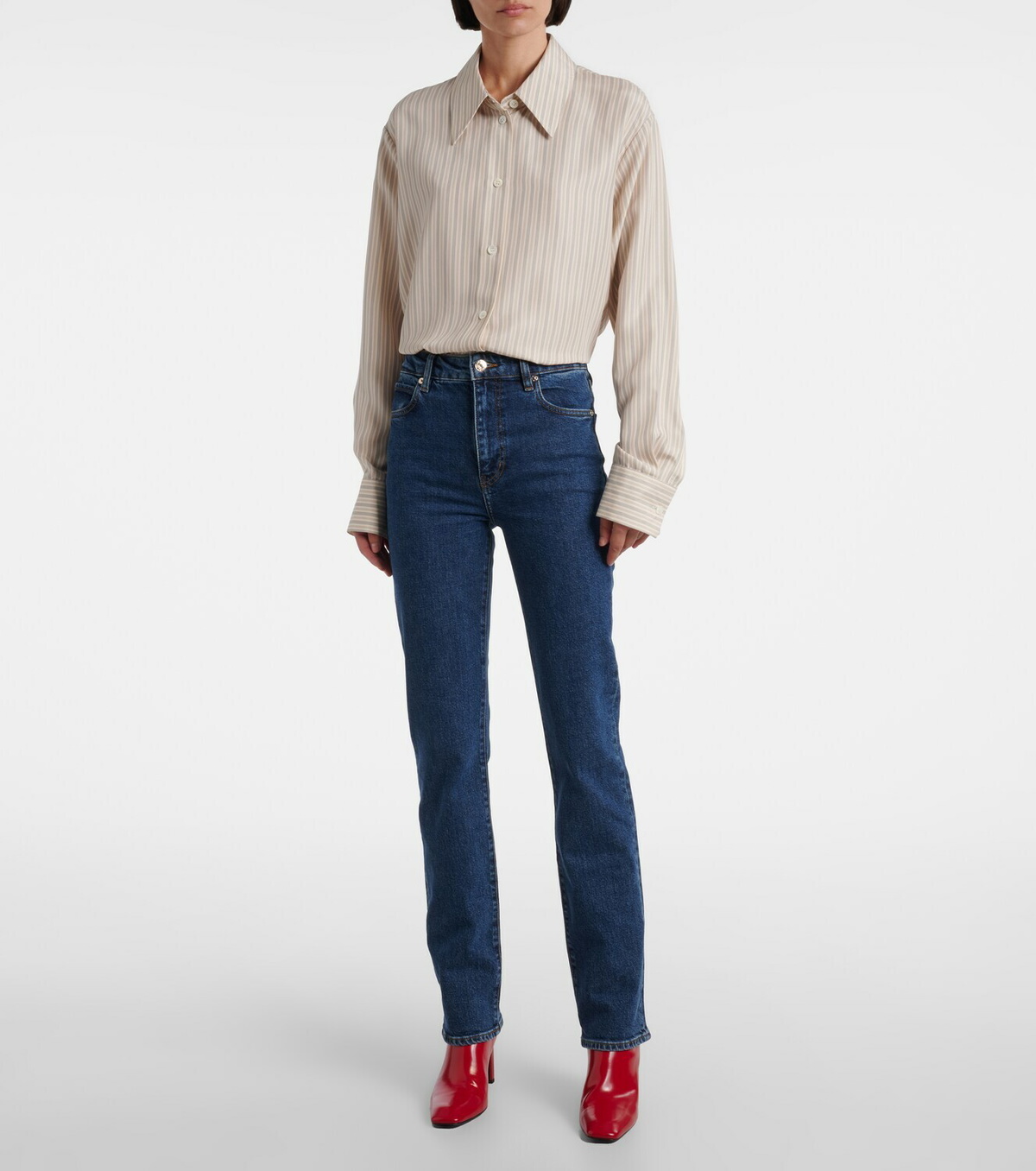 Frame Ruler high-rise slim jeans Frame Denim