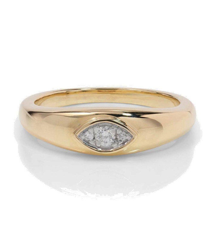 Photo: Stone and Strand Muse 10kt gold ring with diamonds