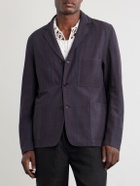 Kardo - Somesh Checked Cotton Blazer - Black