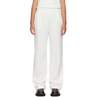 Moncler White Logo Cotton Blend Sweatpants