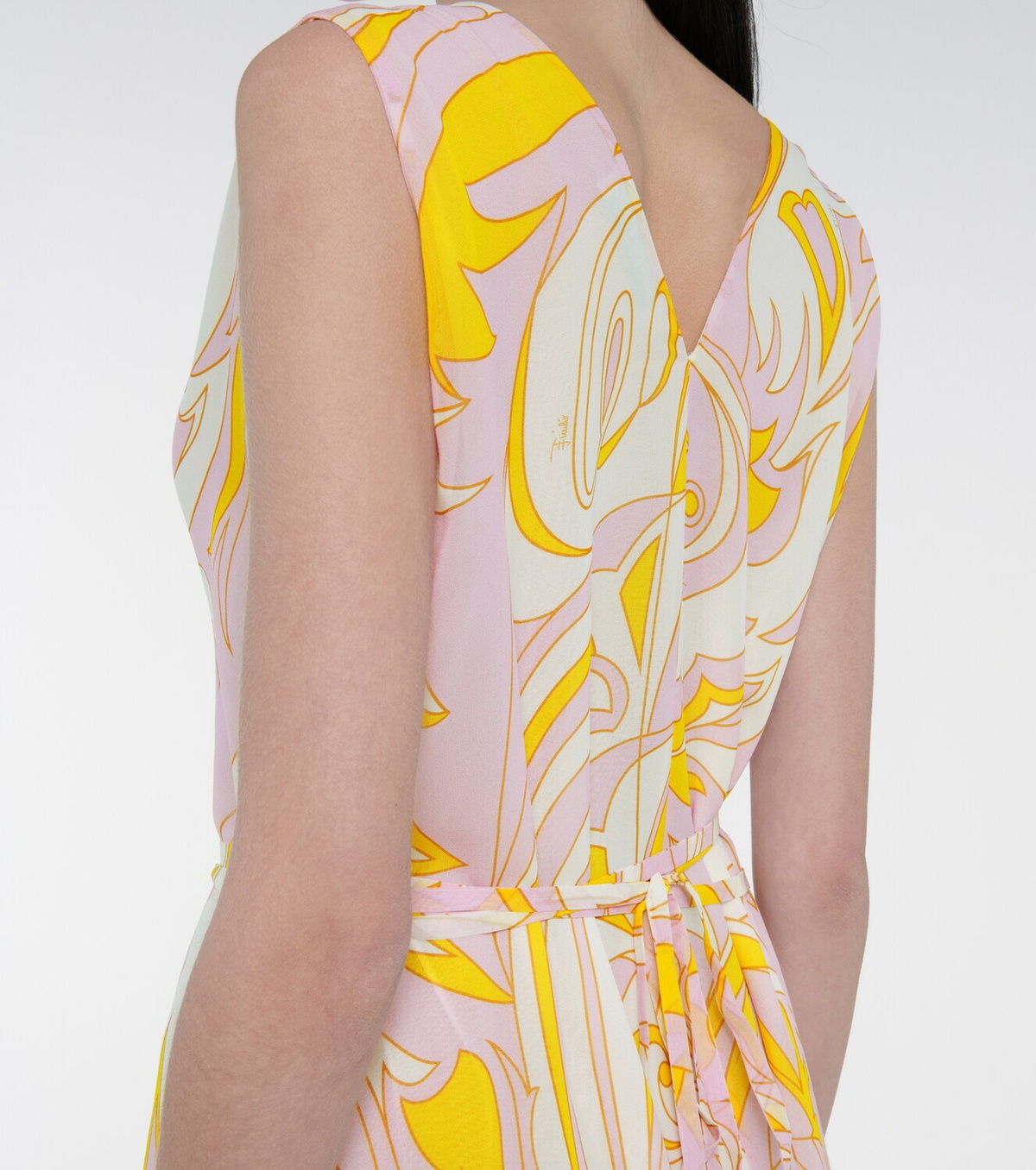 PUCCI Printed silk crepe de chine midi dress