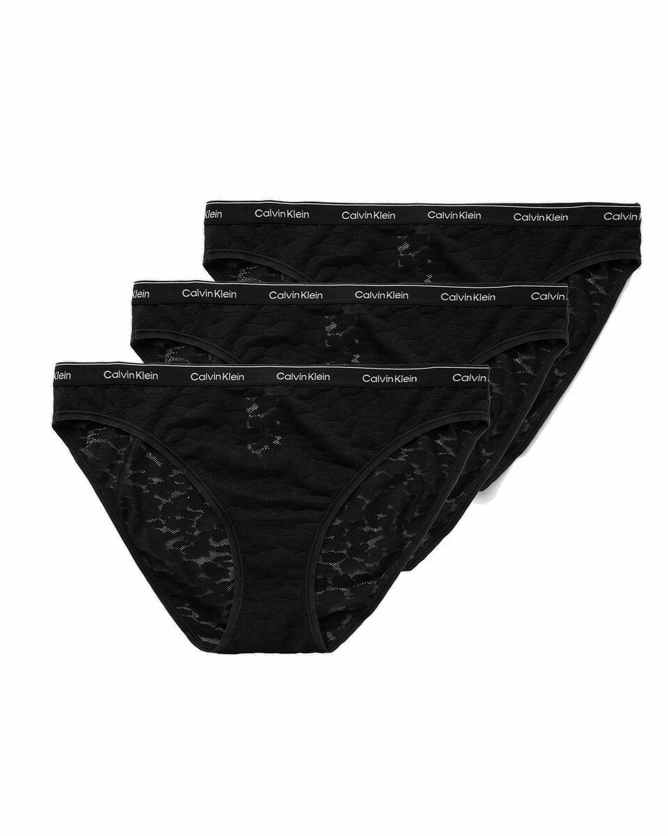 Photo: Calvin Klein Underwear Wmns 3 Pack Bikini (Low Rise) Black - Womens - Panties
