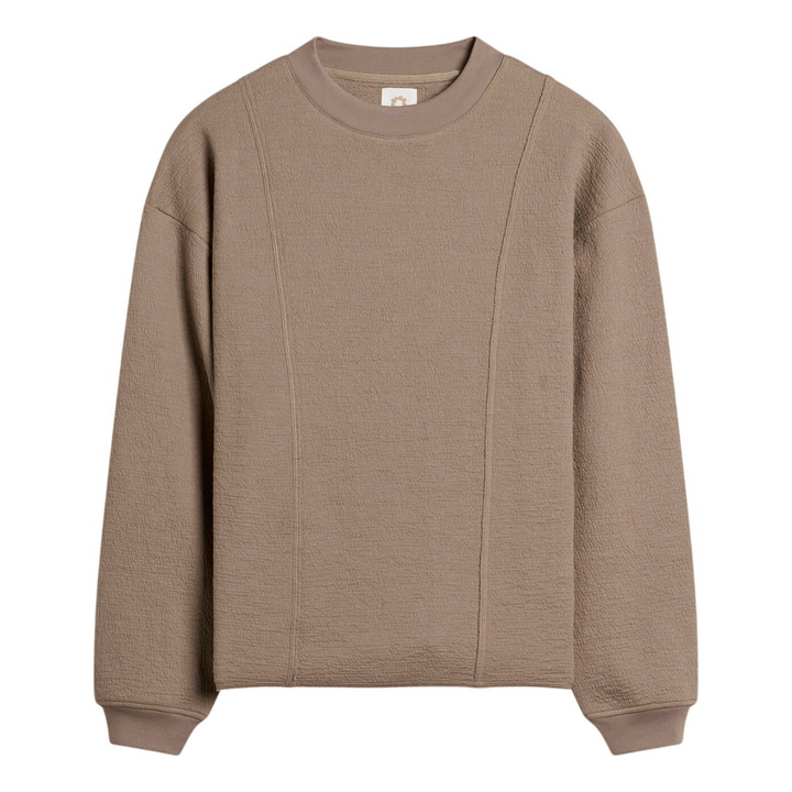 Photo: Gander Men's Raw Edge Crewneck Sweatshirt in Beige