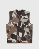Norse Projects Peter Camo Nylon Insulated Vest Black/Brown - Mens - Vests
