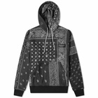 Neighborhood Men's Bandana Chopped Popover Hoody in Black