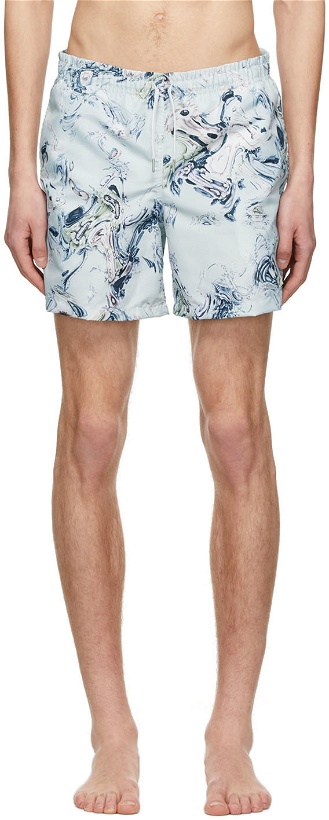 Photo: Bather SSENSE Exclusive Green Recycled Polyester Swim Shorts