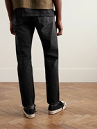 KAPITAL - Slim-Fit Straight-Leg Stone-Washed Jeans - Black