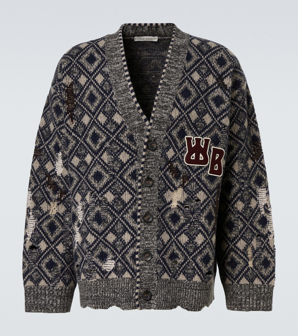 Wales Bonner Sibling oversized wool cardigan