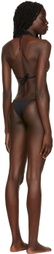 Louisa Ballou Black Mini Ring Bikini