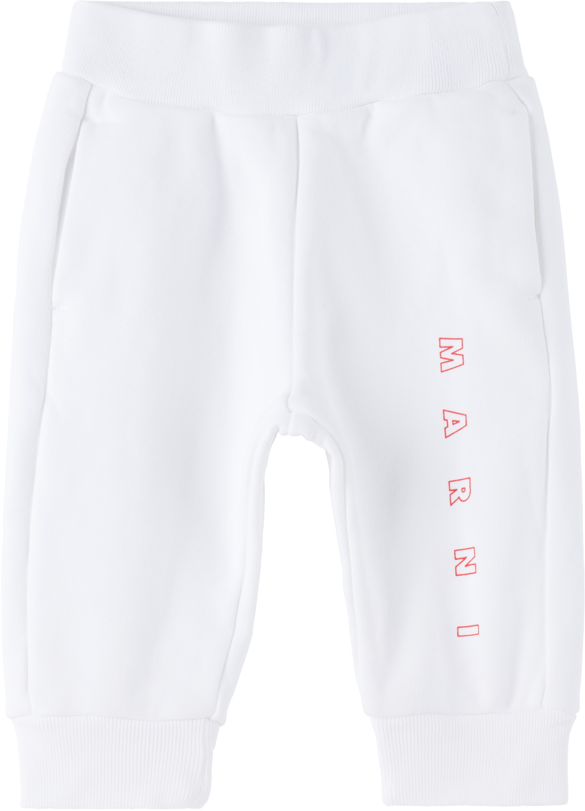 Marni Baby White Logo Sweatpants