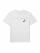Marant - Hugo Logo-Embroidered Cotton-Jersey T-Shirt - White