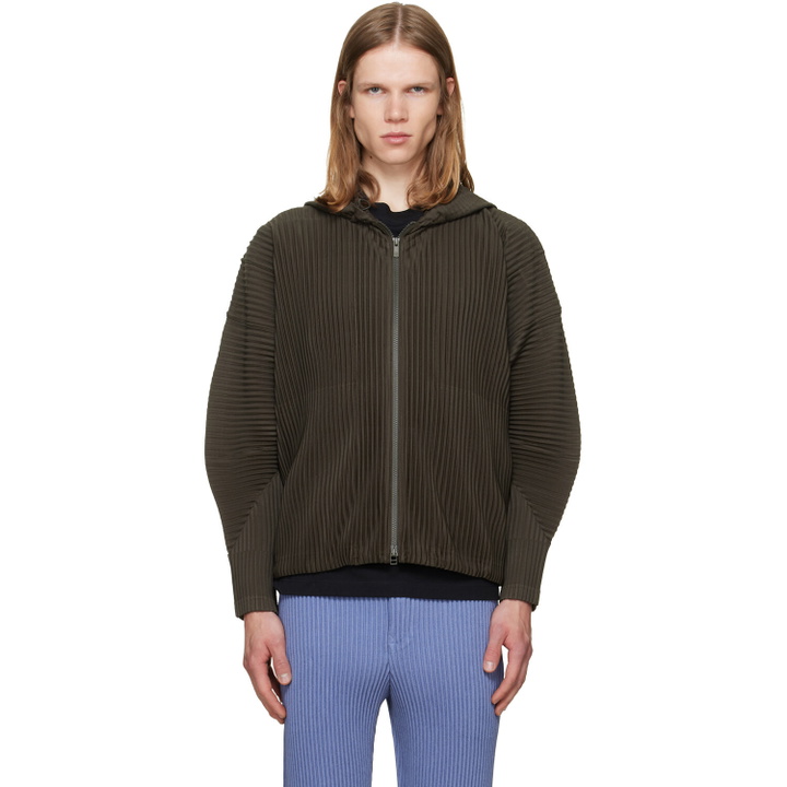 Photo: HOMME PLISSÉ ISSEY MIYAKE Brown Monthly Colors July Hoodie