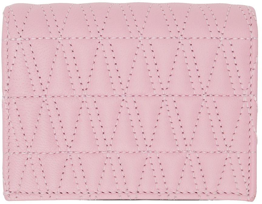 Shop Versace Virtus Quilted Leather Bi-Fold Wallet