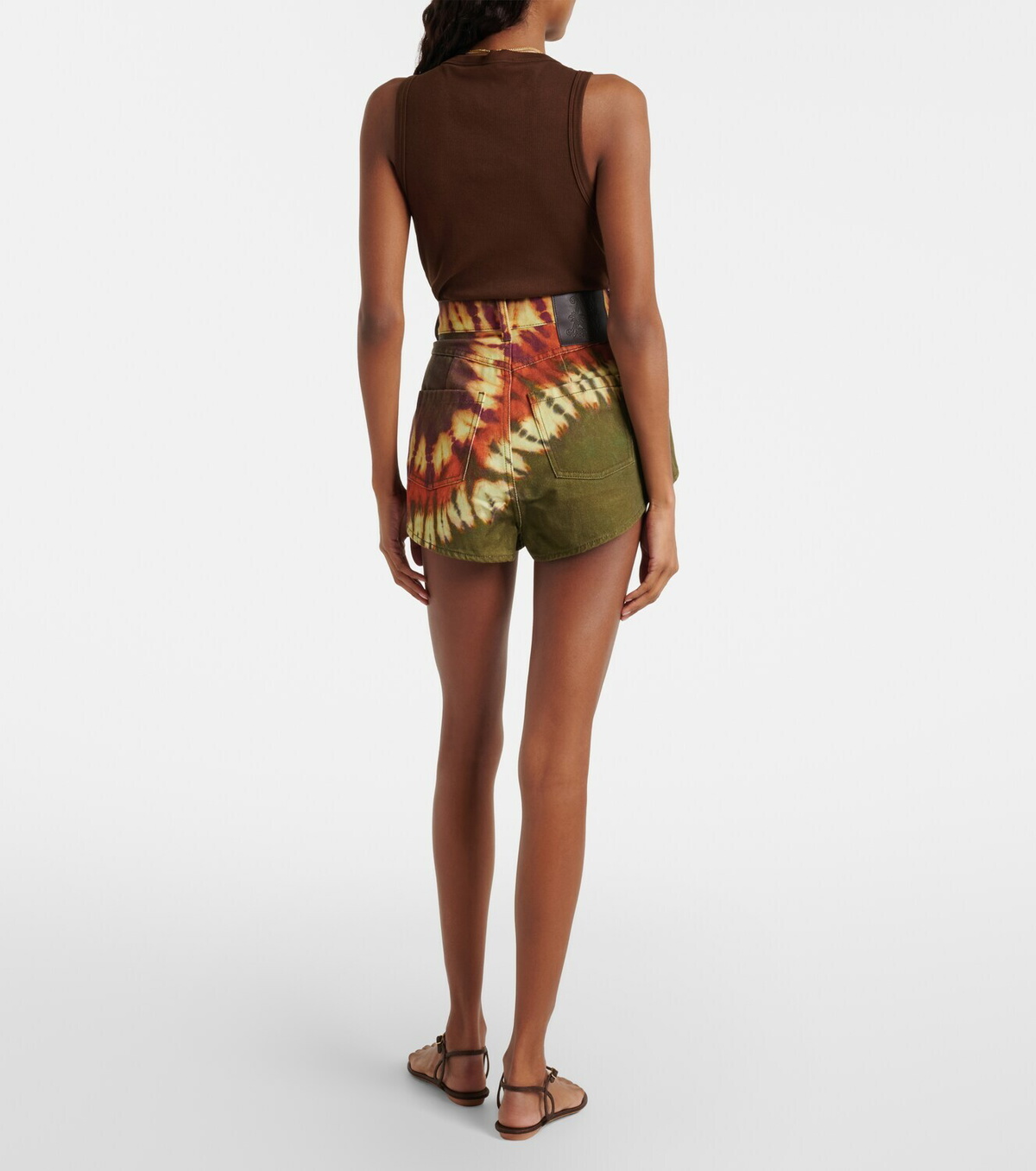 Alémais Marilyn dyed denim shorts