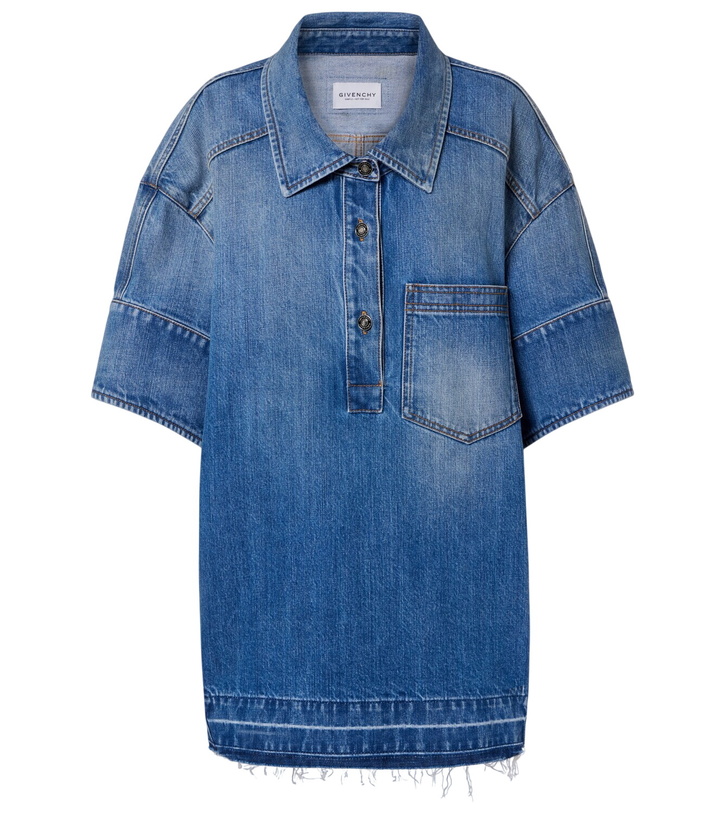 Photo: Givenchy Oversized polo denim minidress