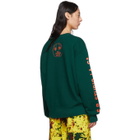 S.R. STUDIO. LA. CA. Green and Orange Vampire Sunrise Sweatshirt