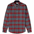 Barbour Men's Betsom Tailored Shirt in Dk Red