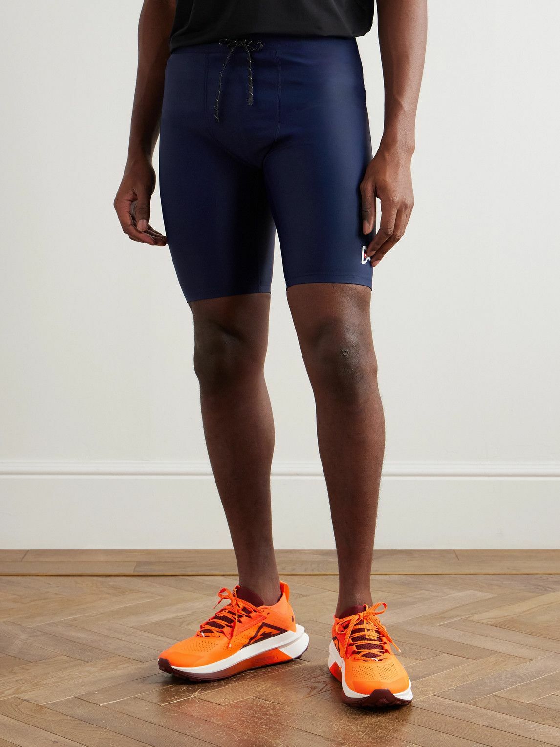 DISTRICT VISION - TomTom Speed Tight Stretch Tech-Shell Running Shorts - Blue
