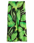 Louisa Ballou Womens Midi skirt in Green