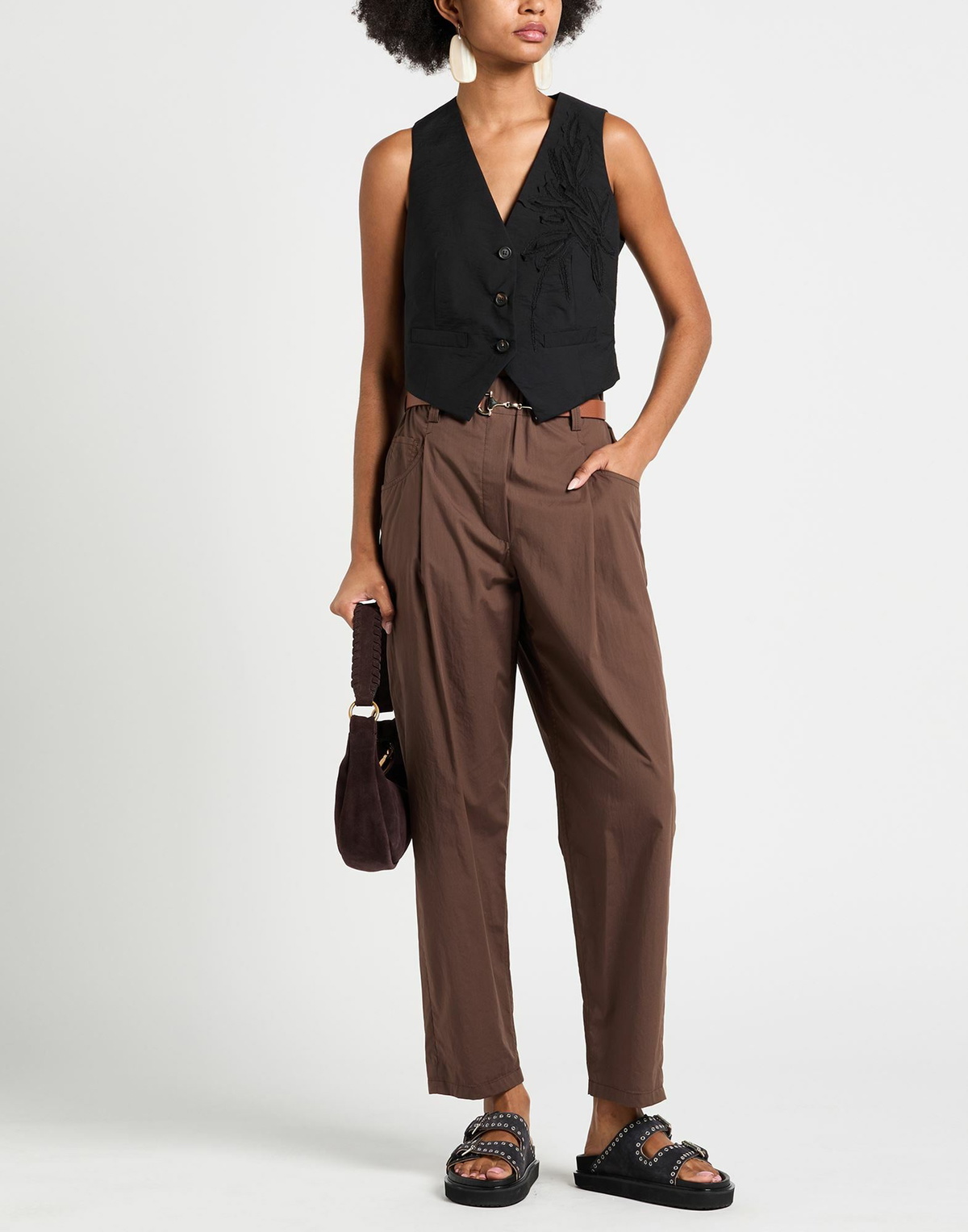 Brunello Cucinelli Womens Tailored Vest in Black