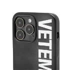 Vetements Men's Big Logo iPhone 12 Pro Max Case in Black