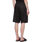 Our Legacy Black Silky Drape Shorts