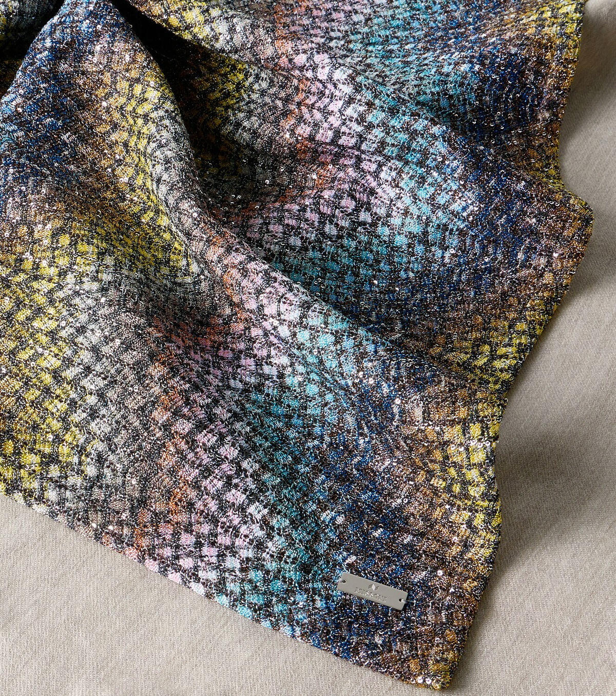 Missoni Salina Zigzag lamé throw