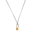 Ambush Men's Small Padlock Necklace in Gold