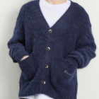 Bound Men's Parker Alpaca Cardigan in Navy
