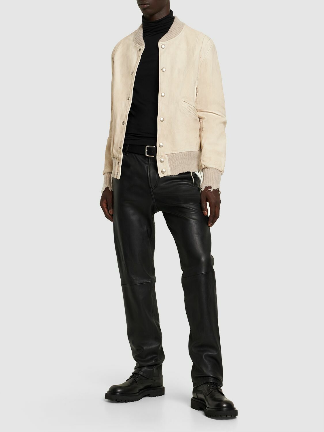 GIORGIO BRATO - Reversible Leather Varsity Jacket Giorgio Brato
