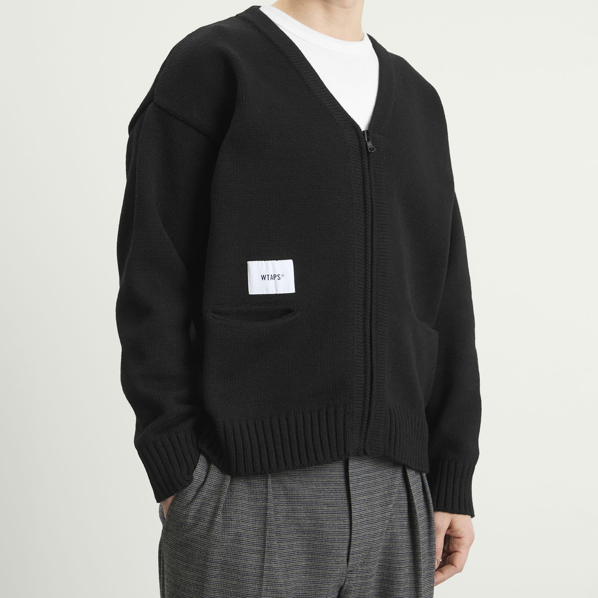 WTAPS Men's Palmer Zip Cardigan in Black
